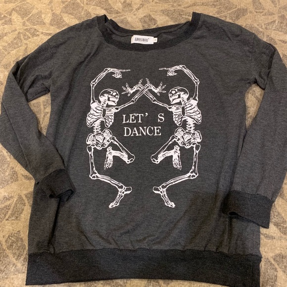biubiu Tops - Biubiu dancing skeletons long sleeve